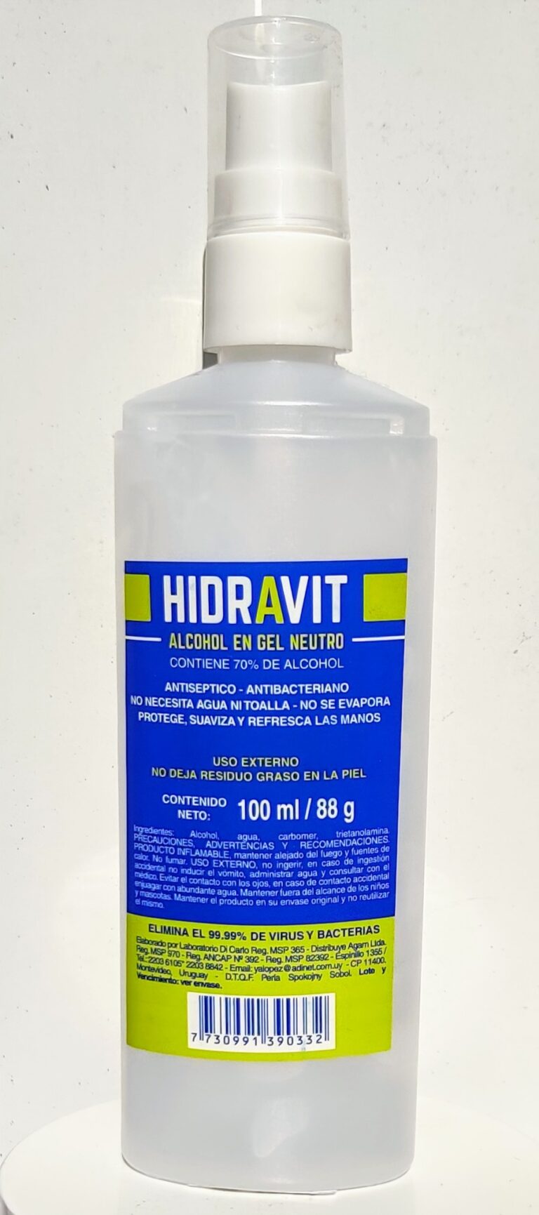 Hidravit Alcohol en Gel 100 ml