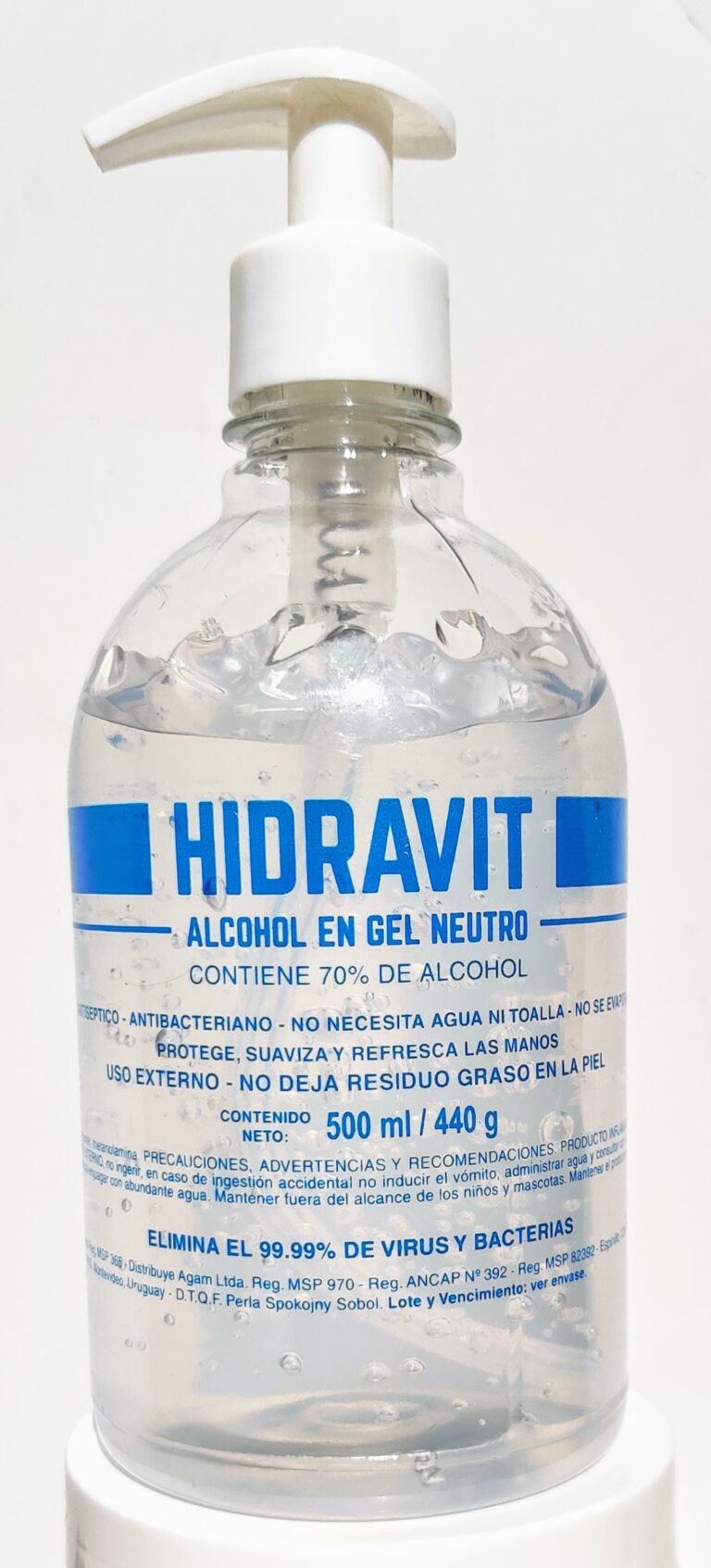 Hidravit Alcohol en Gel 500 ml